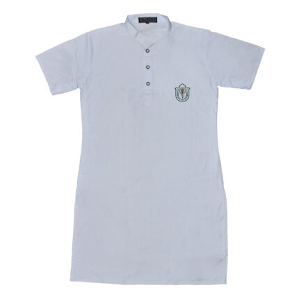 Delhi Public School Tunic White Half Sleeve